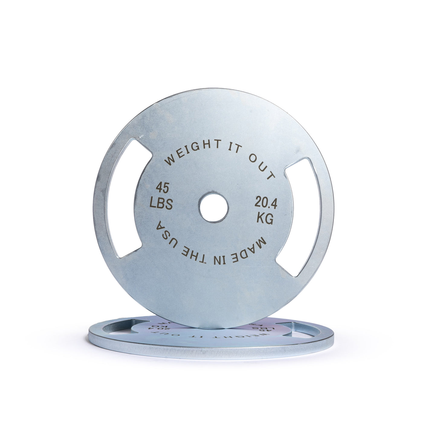 45 Pound Solid Steel Calibrated Weight Plate Pair