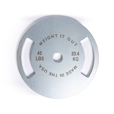 45 Pound Solid Steel Calibrated Weight Plate Pair