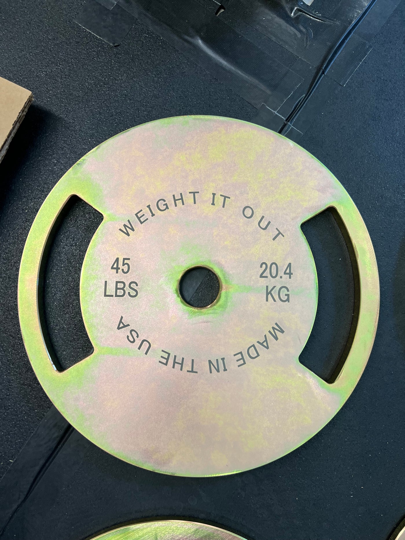 45 Pound Solid Steel Calibrated Weight Plate Pair