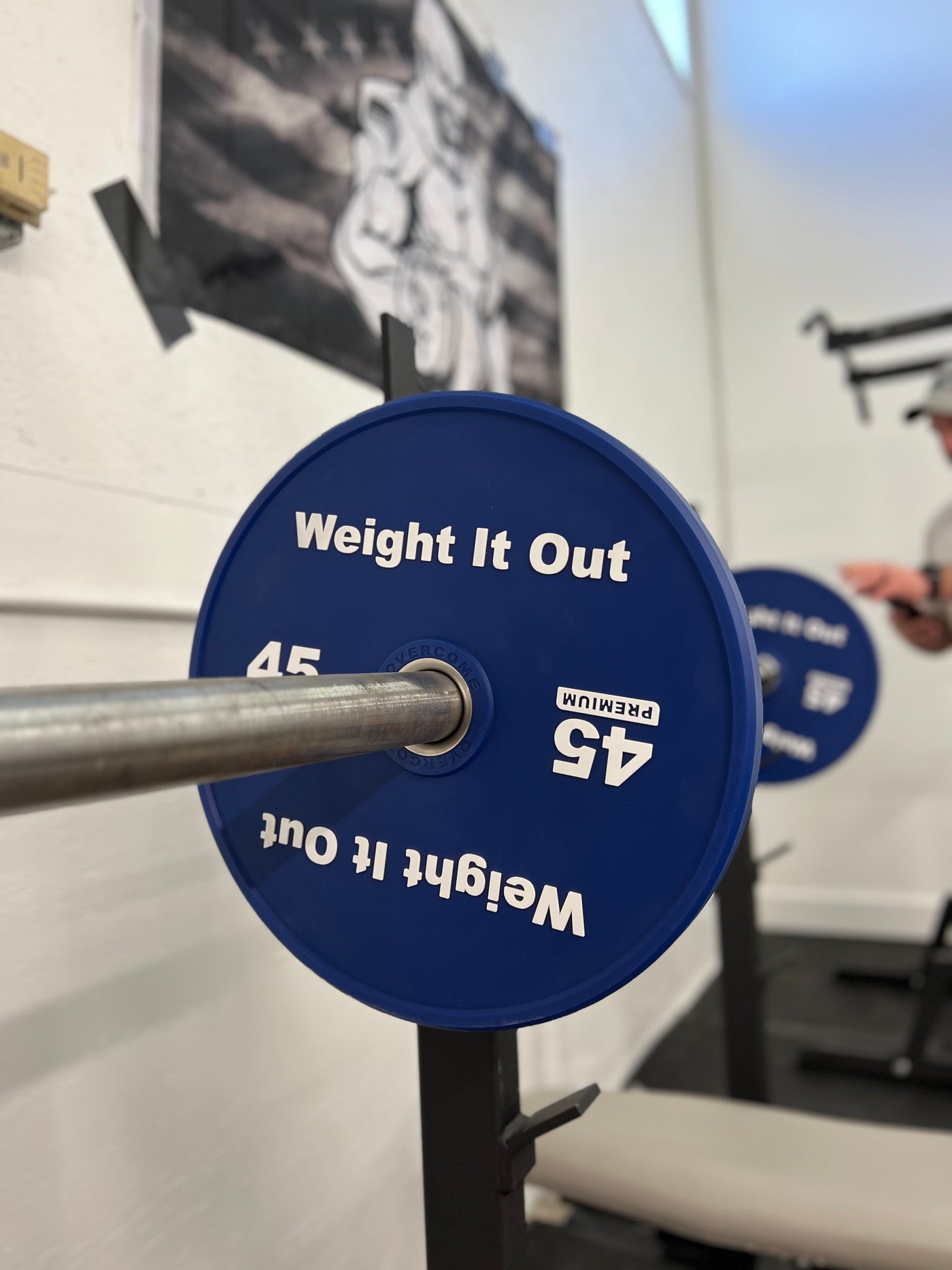 45 Pound Bumper Weight Plate Pair. (Thinnest Bumper Plate Ever!)