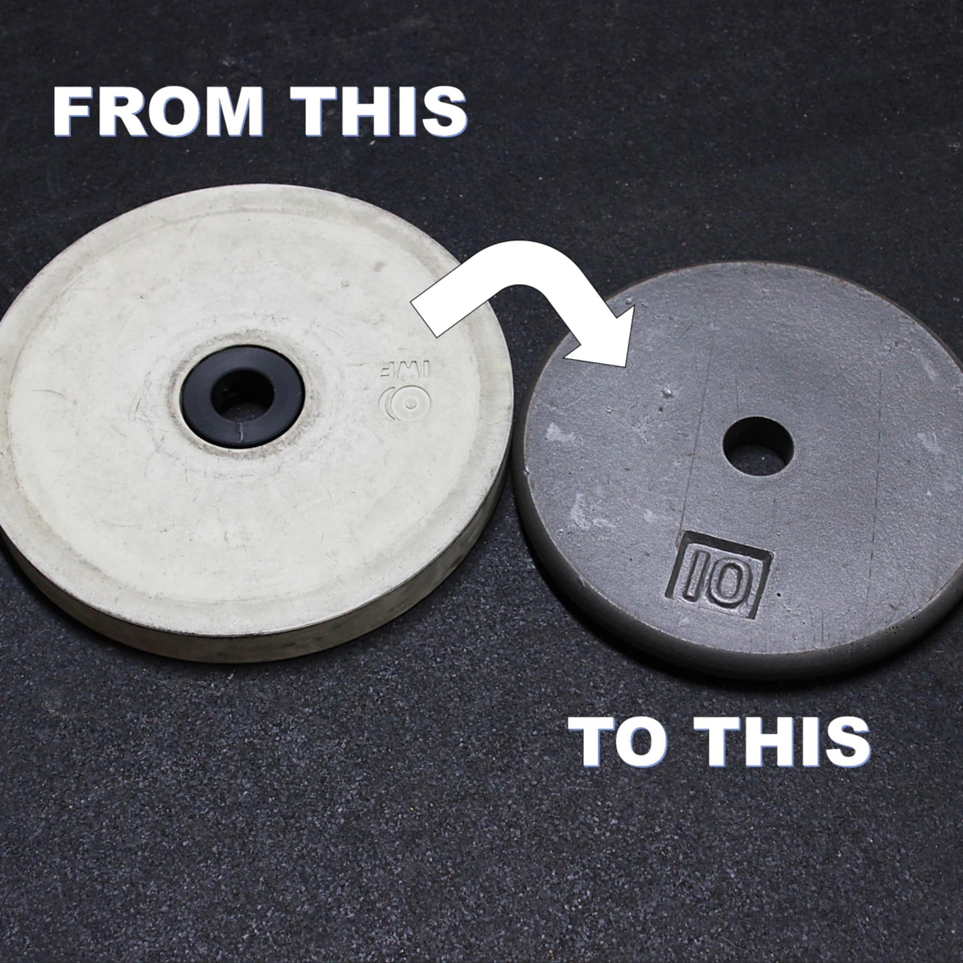 Olympic Plate to Standard Bar Adapter (2" to 1")