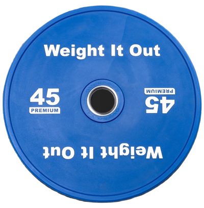 45 Pound Bumper Weight Plate Pair. (Thinnest Bumper Plate Ever!)