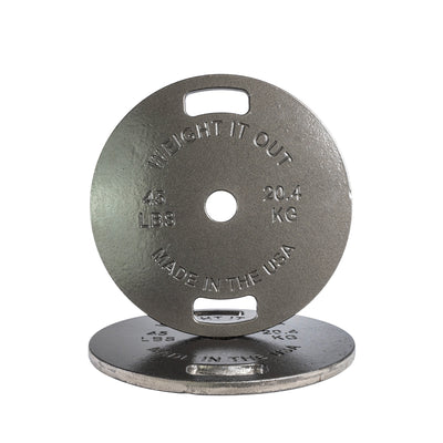 Cast 45lb And Steel Weight Plate Sets