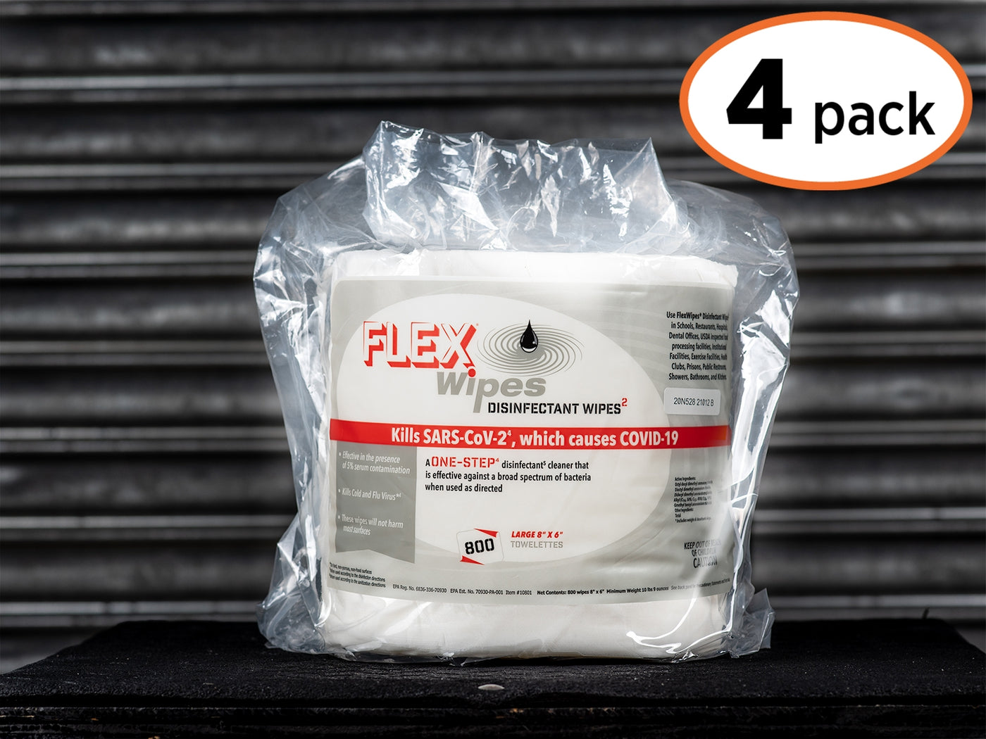 FLEXWIPES 800 Count Roll - 4 pack